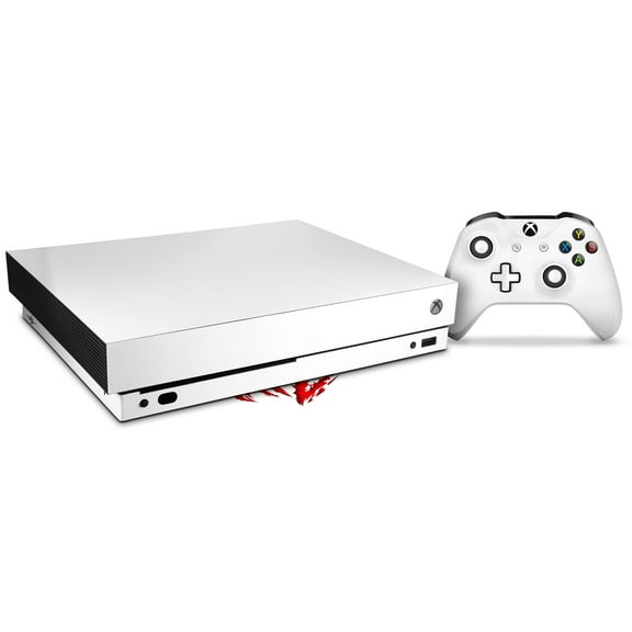 Skin Wrap for XBOX One X Console and Controller Solids Collection White