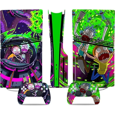 Skin for PS5 Pro Disc Edition, PS5 Pro Disc Console and Controllers Accessories Covers, Vinyl Skin Stickers for Playstation 5 Pro Disc Edition
