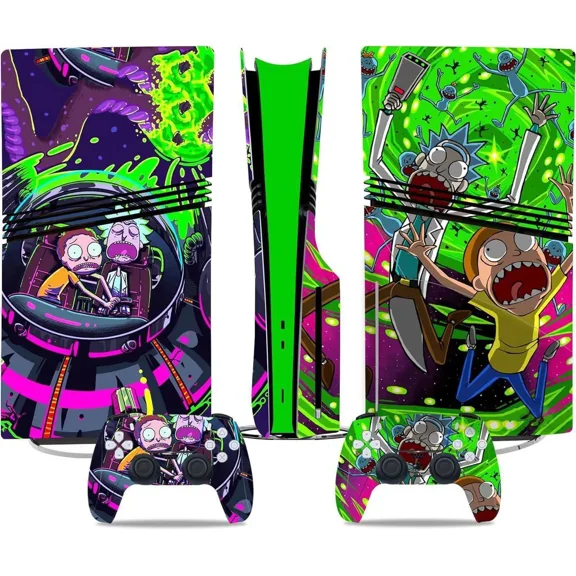 Skin for PS5 Pro Disc Edition, PS5 Pro Disc Console and Controllers Accessories Covers, Vinyl Skin Stickers for Playstation 5 Pro Disc Edition