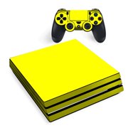 Skin for Sony PS4 Pro Console Decal Stickers Skins Cover -Bright Yellow