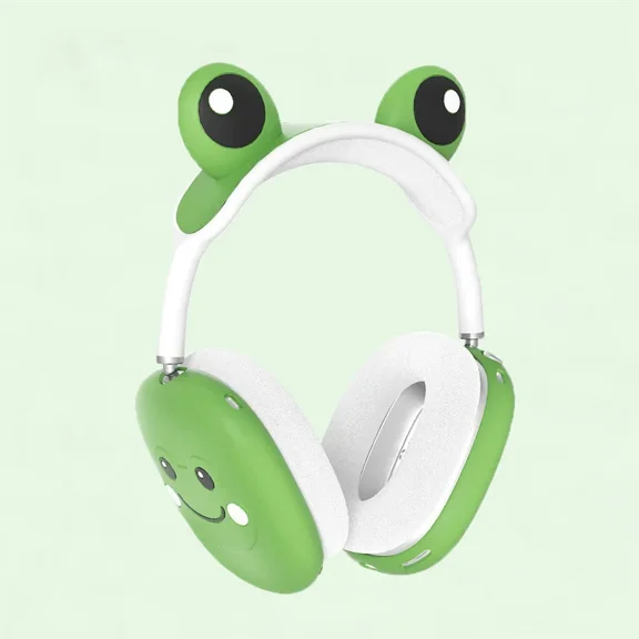 Skin-friendly For Airpods Max Earphone Case Cartoon Cute Frog Soft Silicon Protective Cover For Apple Airpods Max Headphone Case
