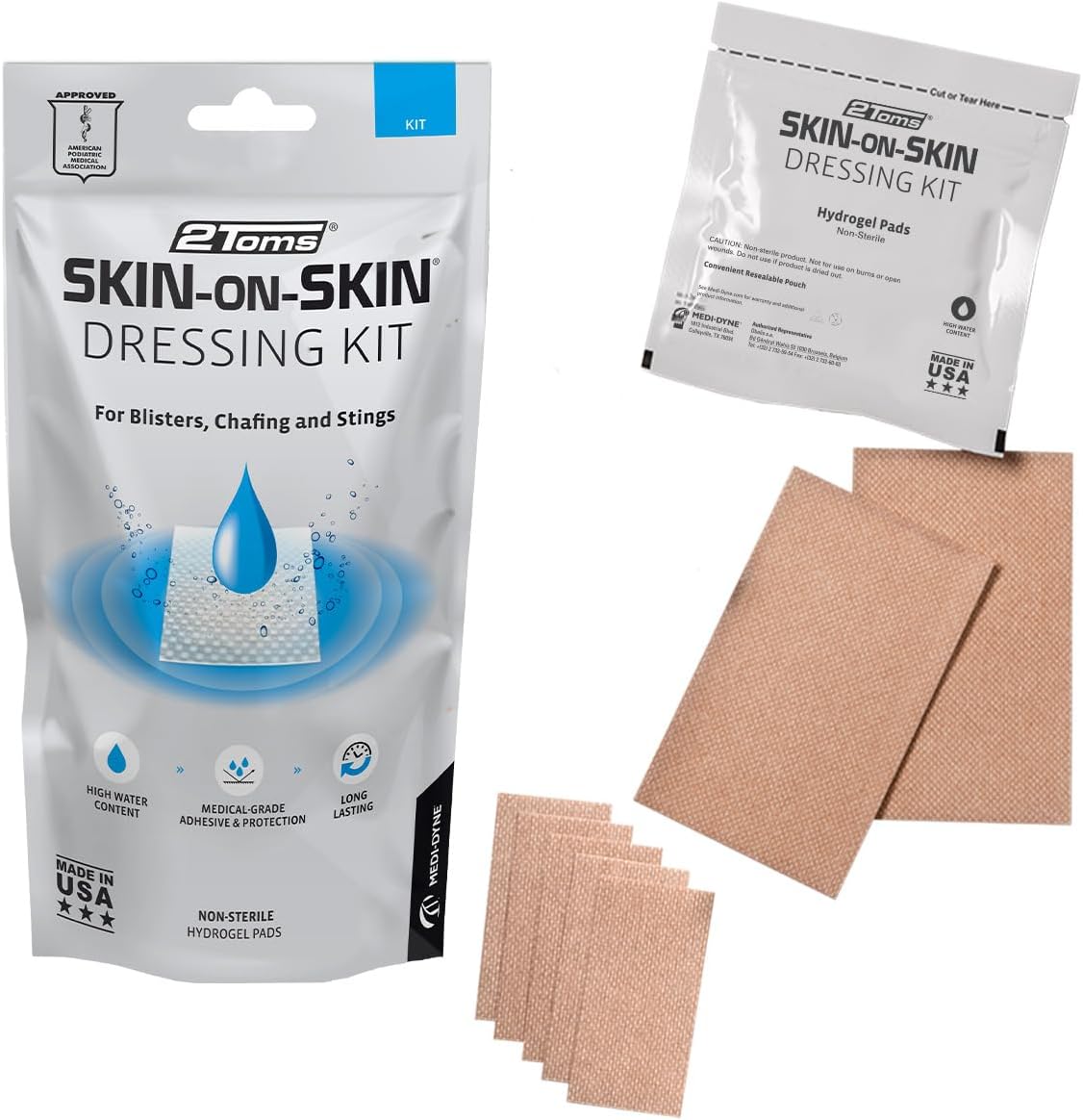 SkinonSkin Dressing Kit Medical Grade Adhesive Bandages for