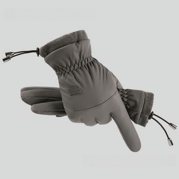 Skin-sensitive cotton gloves men's winter cycling skiing fleece-lined warm touch screen cold-proof windproof waterproof outdoor cycling gloves