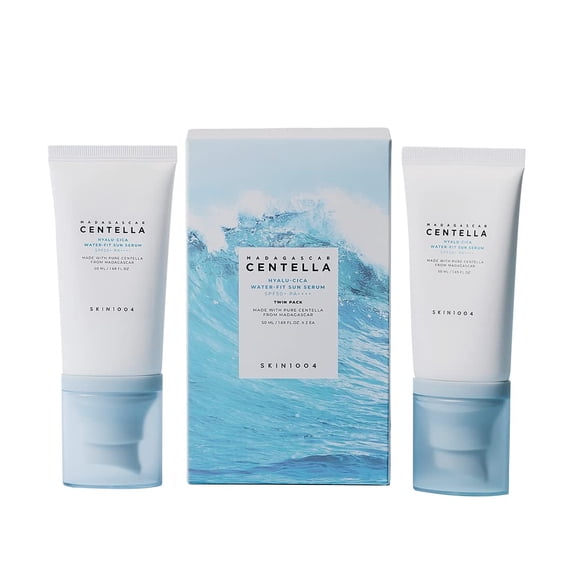 Skin1004 Madagascar Centella Hyalu-Cica Water-Fit Sun Serum SPF 50+ PA++++ 2-Pack