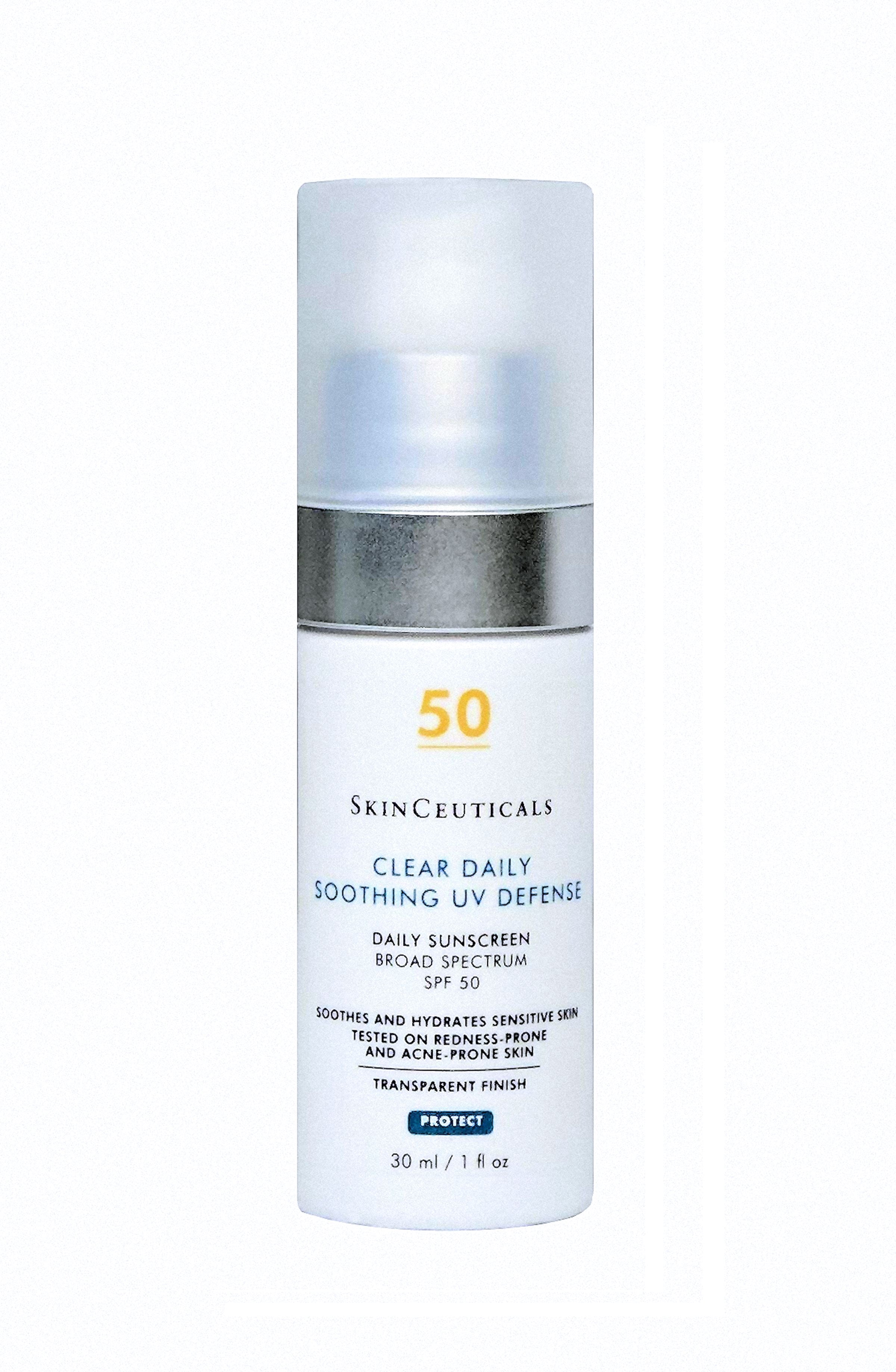 SkinCeuticals Clear Daily Soothing UV Defense Sunscreen SPF 50 1.0 fl oz (30ml)