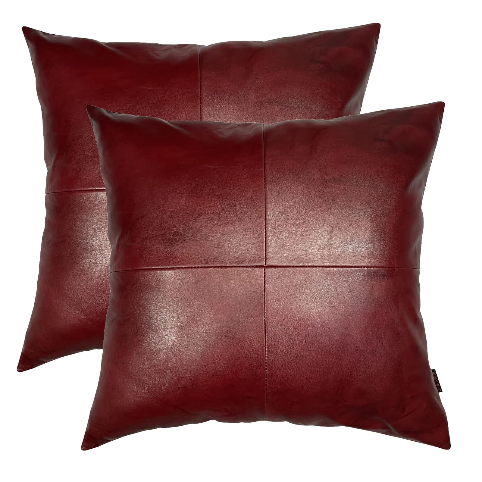 SkinOutfit Genuine Leather Pillow Cover Sofa Cushion Case Decorative