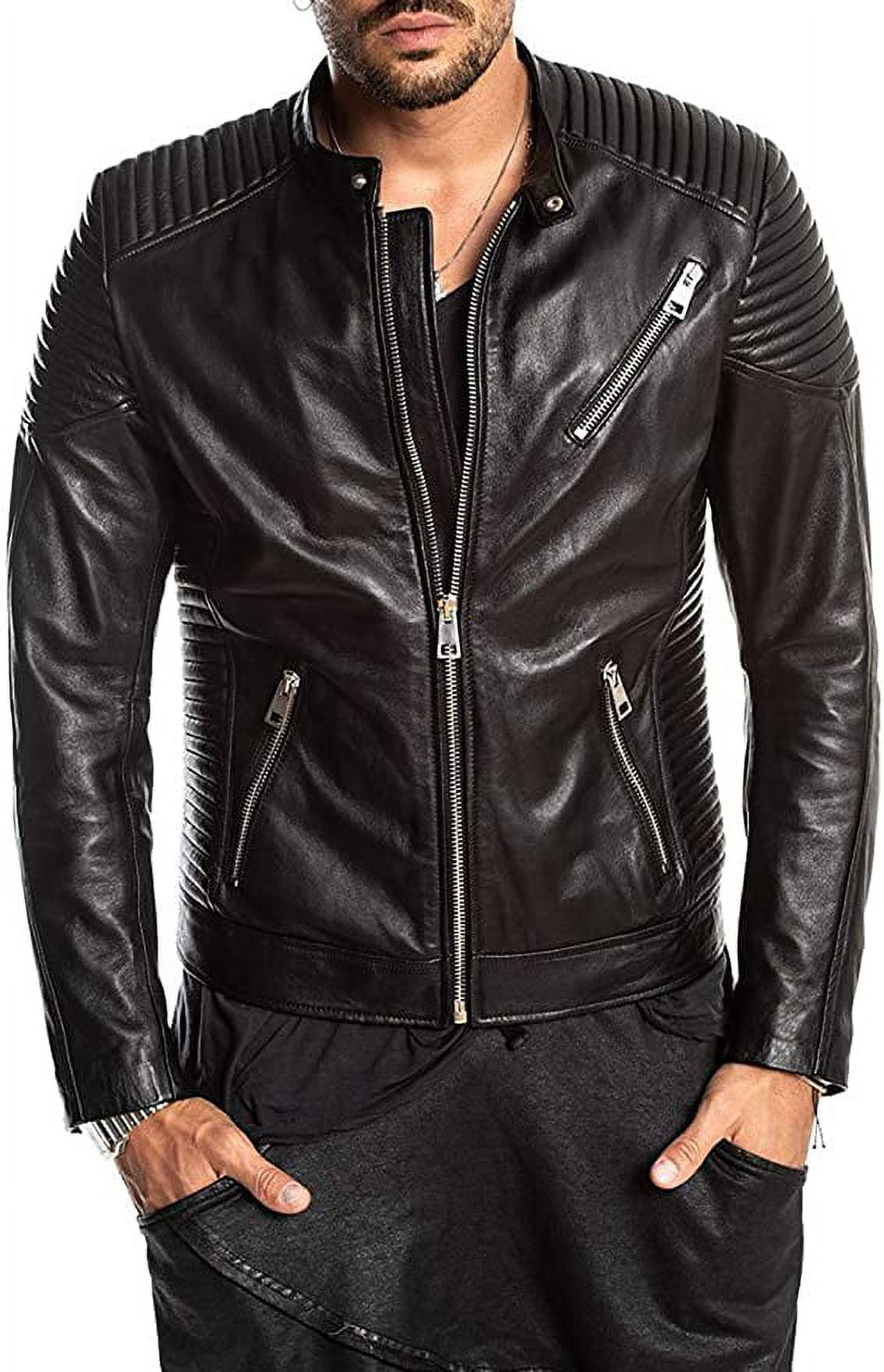 Skinoutfit Men's Genuine Leather Jacket