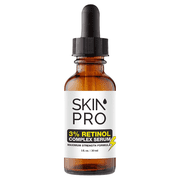 SkinPro Retinol Serum for Face - Anti Aging Face Serum for Dark Spots, Fine Lines and Wrinkles, 3% Retinol Complex Skin Renewing and Resurfacing Night with Hyaluronic Acid - 30 ml