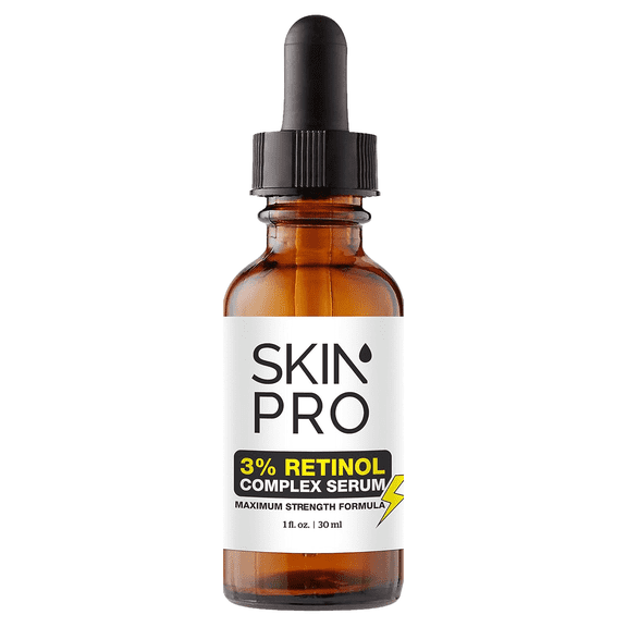 SkinPro Extreme Retinol Serum for Face - Rapid Wrinkle Repair Face Moisturizer for Women, Physicians Formula, Retinol Serum 3% with Hyaluronic Acid, Home Safe, (1 fl oz)