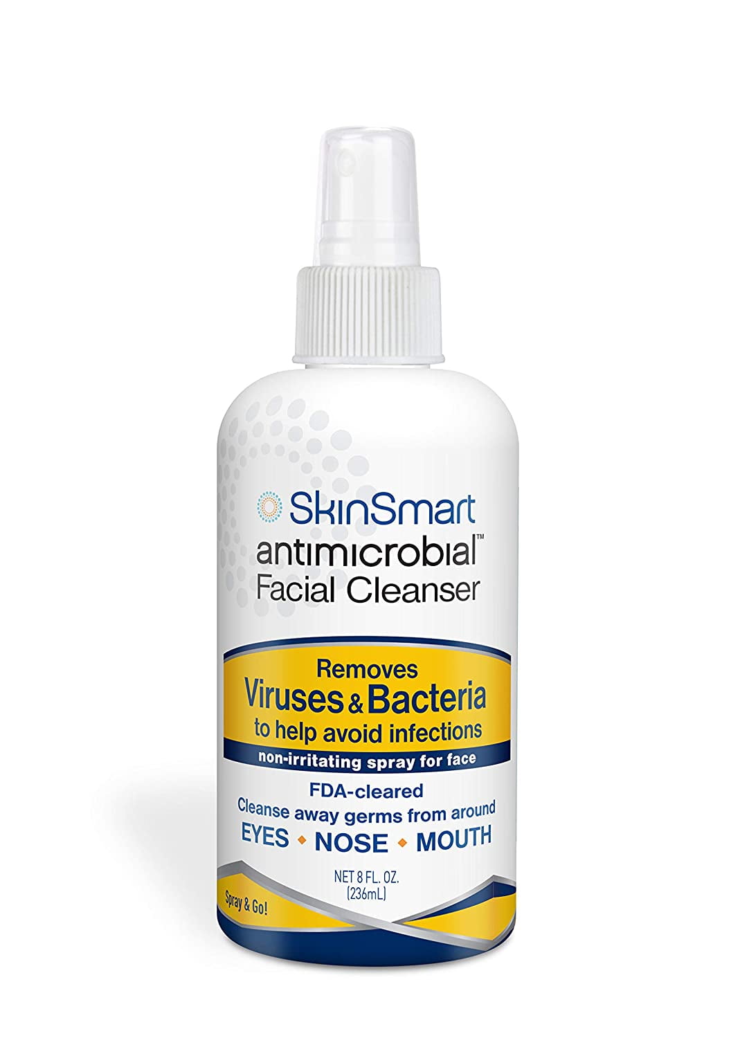 SkinSmart Antimicrobial Facial Cleanser for Viruses (Pack of 2