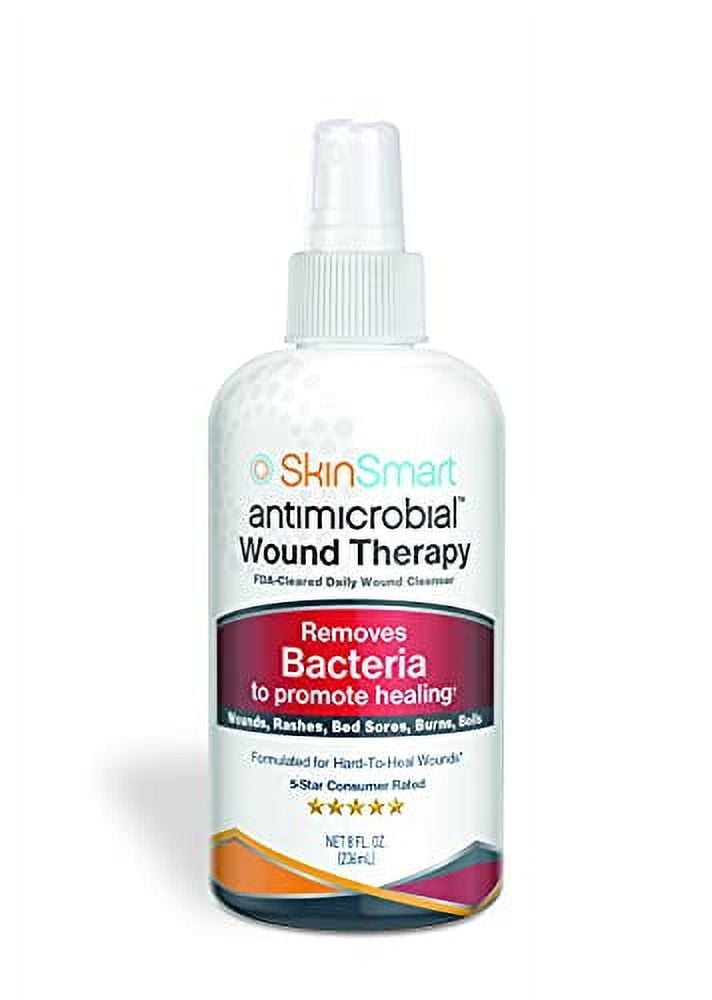 SkinSmart Antimicrobial Wound Therapy, Hypochlorous Acid Safely Removes Bacteria so Wounds Can