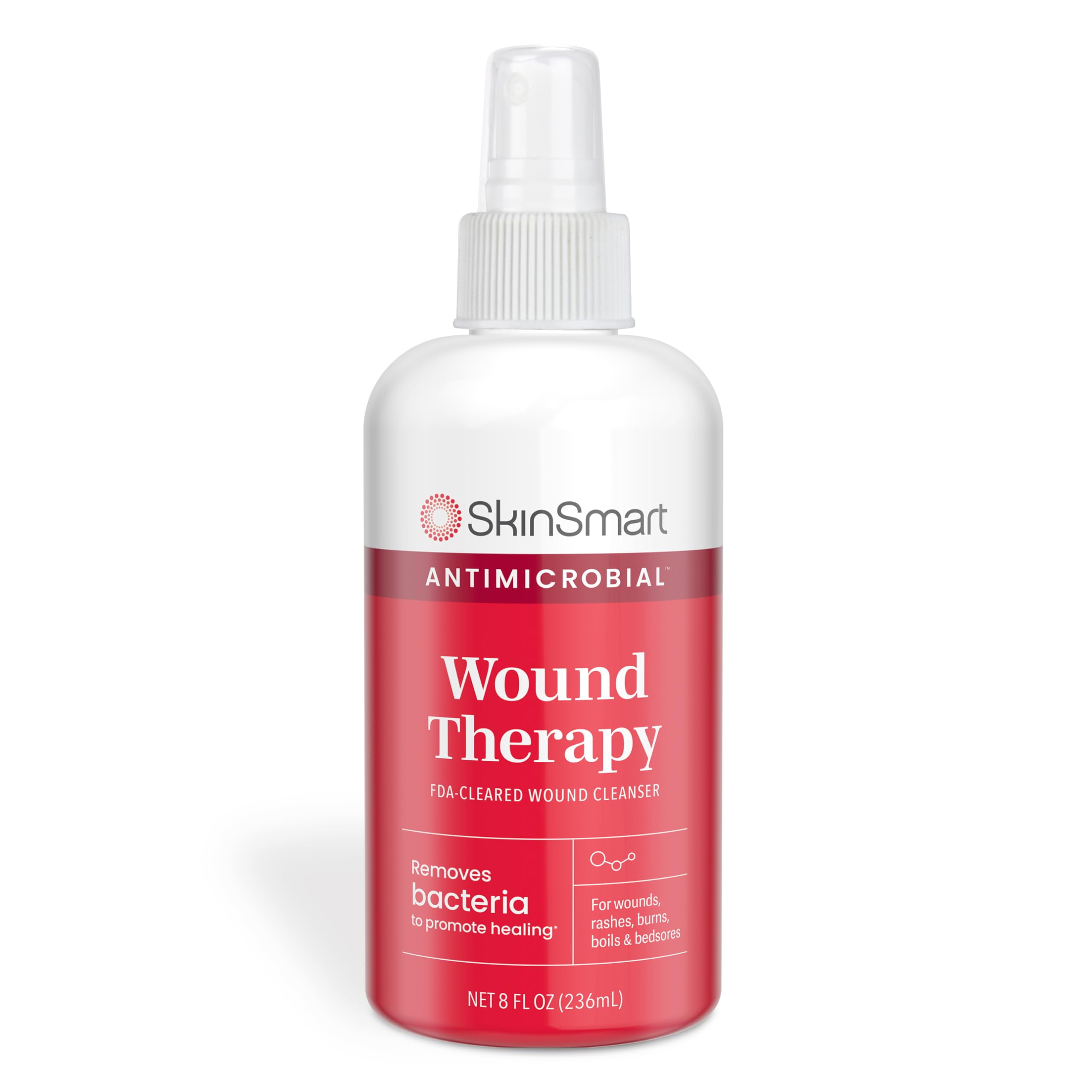 SkinSmart Antimicrobial Wound Therapy, Hypochlorous Acid Safely Removes Bacteria so Wounds Can