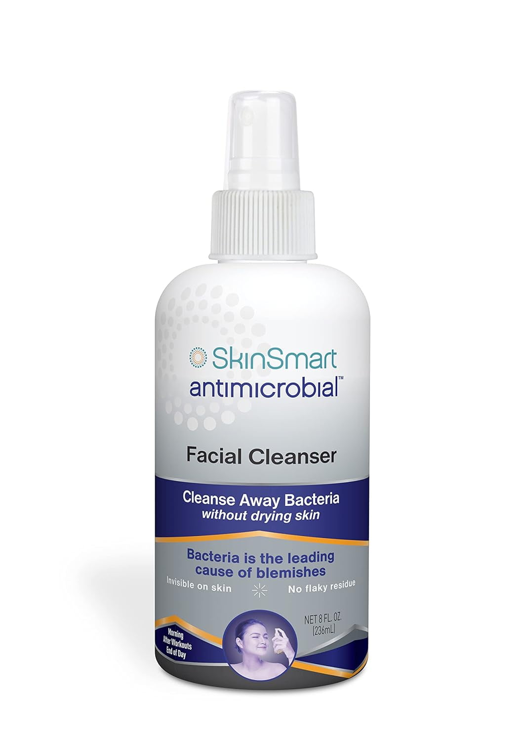 SkinSmart NonToxic Face Wash for Acne, Hypochlorous Acid Technology for Teen Athletes & Adults