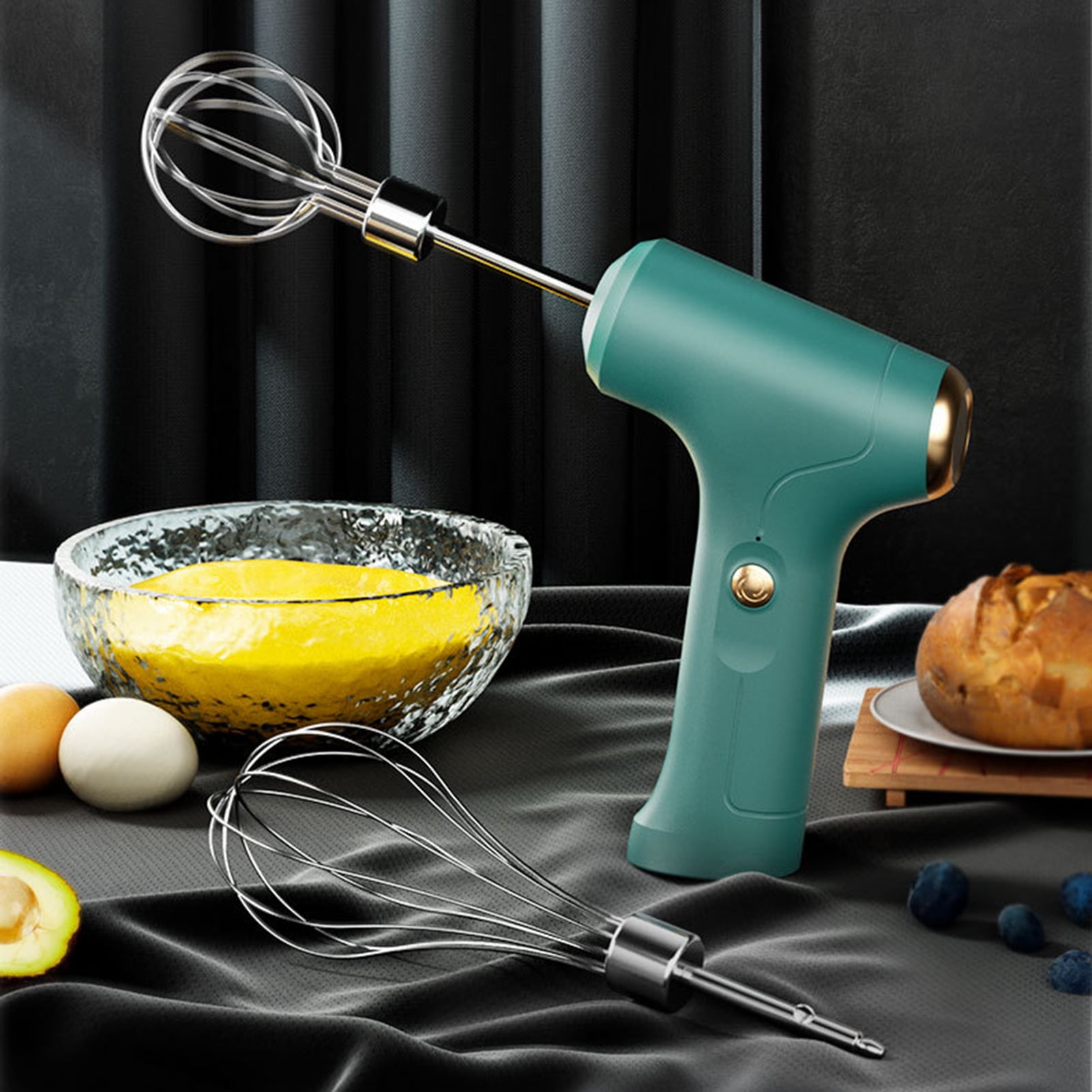 Skinada Electric Wireless Hand Mixer Portable Egg Beater Butter Beater Kitchen Baking Cake Cream and Cooking USB Charging 2023 New