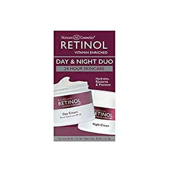 Skincare LdeL Cosmetics Retinol Day & Night Duo 24 Hour Skincare SPF20 1 Oz Eac