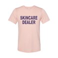 thumbnail image 1 of "Skincare Dealer, Esthetician Shirt, Skincare Shirt, Unisex Fit, Sublimation, Skincare Routine, Gift For Her, Beauty Salon, Makeup Artist, Peach, MEDIUM", 1 of 1