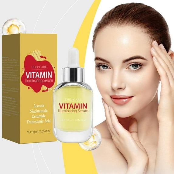 Skincare Vitamin C Face Serum, Vitamin Illuminating Serum, Anti Aging & Wrinkle Facial Serum, Hydrate & Plump Skin, Skin Care for Dark Spots, Hydrating Facial Serums, 1.01 Fl Oz