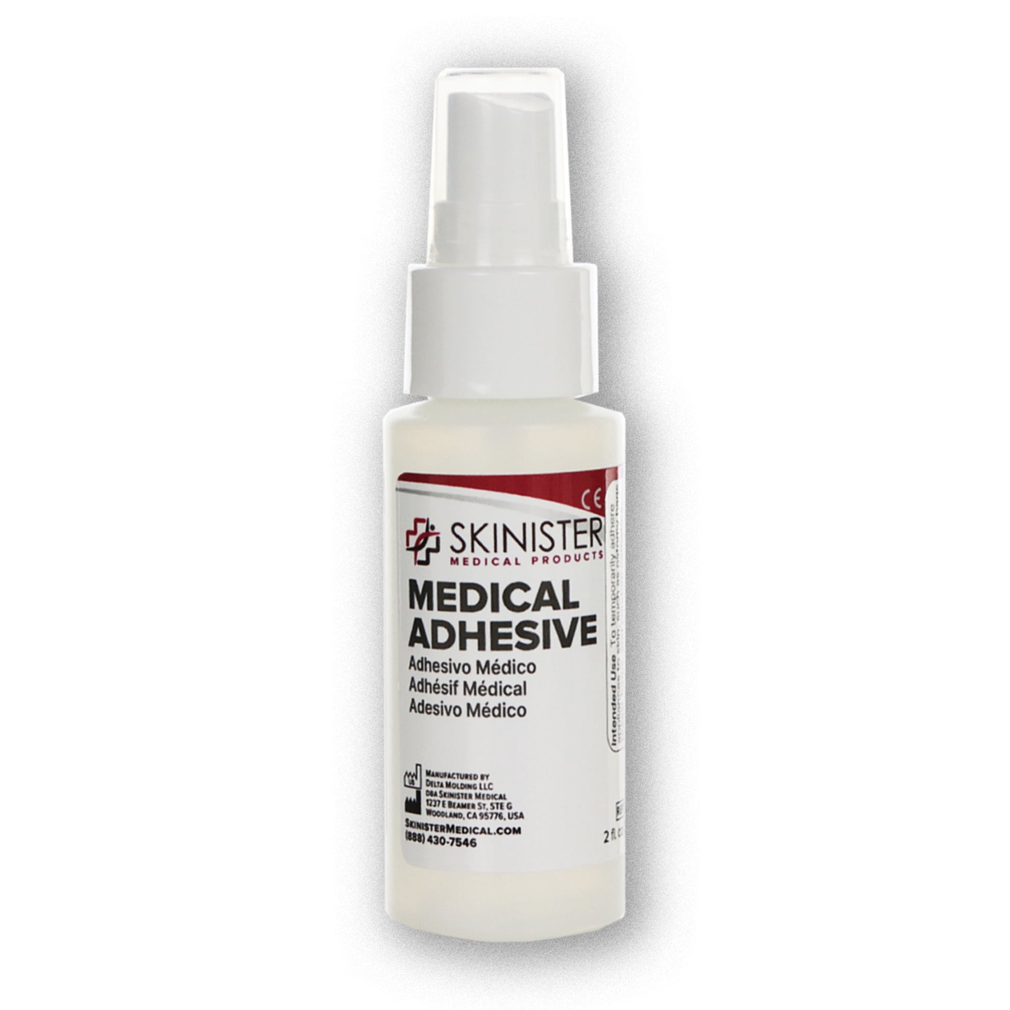 Skinister Medical Adhesive Spray | Silicone Skin Glue for Ostomy Bags, Breast Forms, Condom Catheters, Prosthetics, SFX | 2oz (59ml)