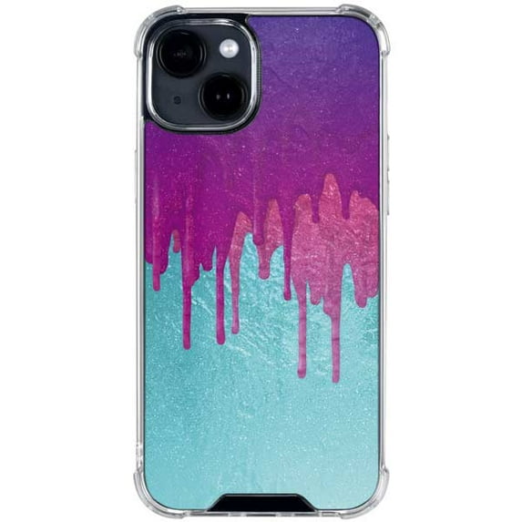 Skinit Paint Splatter Purple iPhone 14 Clear Case