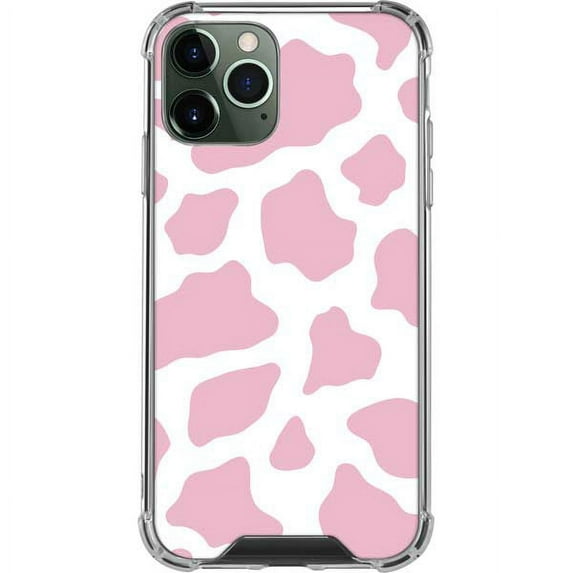 Skinit Animal Prints Pink Cow Print iPhone 12 Pro Clear Case