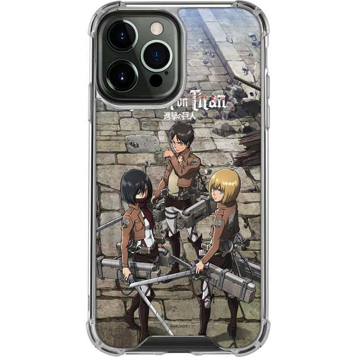Skinit Anime Attack On Titan Destroyed iPhone 14 Pro Max Clear Case 