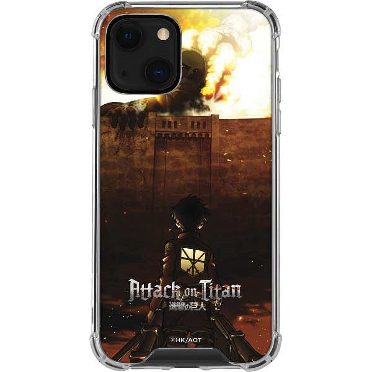 Skinit Anime Attack On Titan Fire iPhone 14 Clear Case 