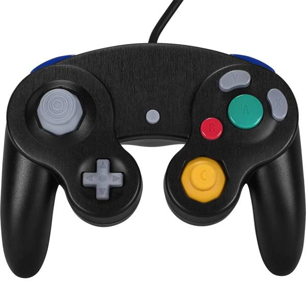 Skinit Black Brushed Steel Texture Nintendo GameCube Controller Skin ...