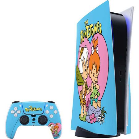 Skinit Cartoons Bamm-Bamm and Pebbles PS5 Bundle Skin