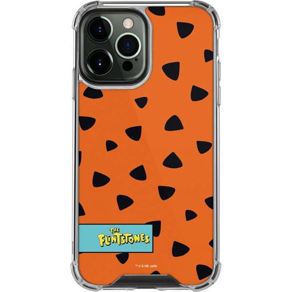 Skinit Cartoons Fred Flintstone Outfit Pattern iPhone 14 Pro Max Clear Case