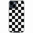 thumbnail image 1 of Skinit Black and White Checkered iPhone 14 Clear Case, 1 of 4