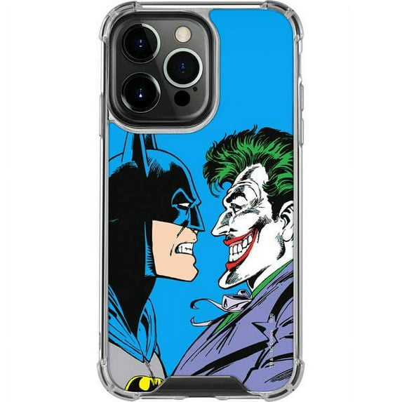 Skinit DC Comics Batman vs Joker - Blue Background iPhone 13 Pro Clear Case