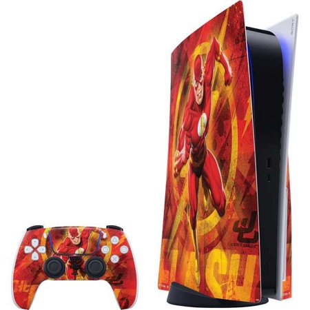 Skinit DC Comics Ripped Flash PS5 Bundle Skin
