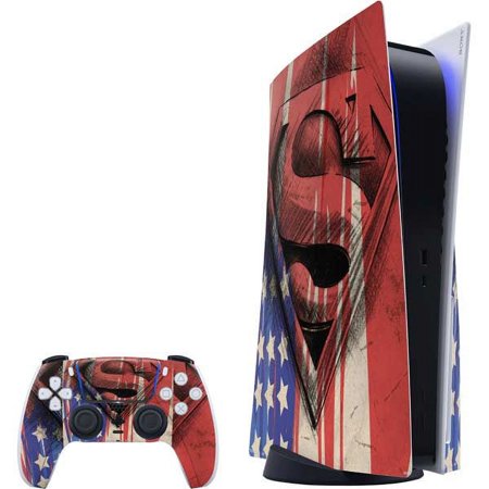 Skinit DC Comics Superman Crest PS5 Bundle Skin
