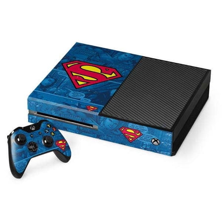 Skinit DC Comics Superman Logo Xbox One Console and Controller Bundle Skin
