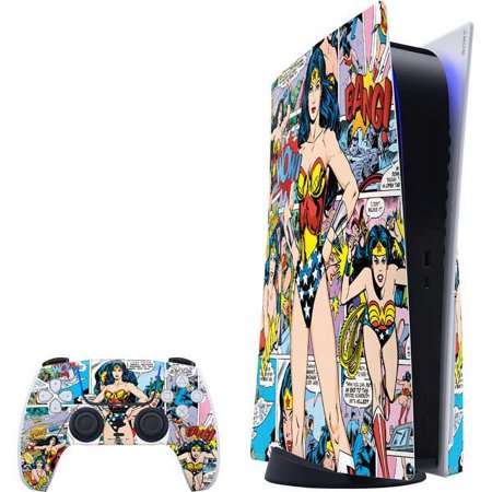 Skinit DC Comics Wonder Woman Comic Blast PS5 Bundle Skin