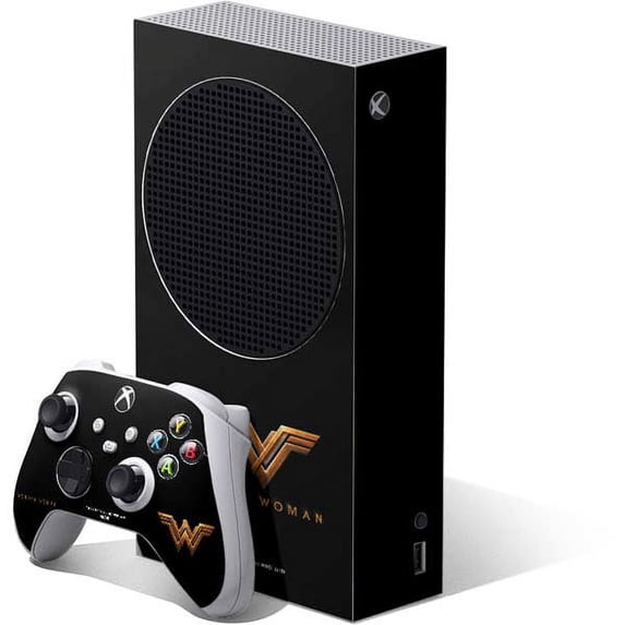 Skinit DC Comics Wonder Woman Gold Logo Xbox Series S Bundle Skin