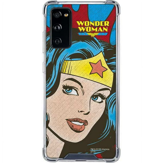 Skinit DC Comics Wonder Woman Vintage Profile Galaxy S20 FE Clear Case