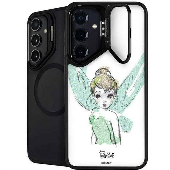 Skinit Disney Tinker Bell Watercolor Fairy Art Galaxy S25 Kickstand Case