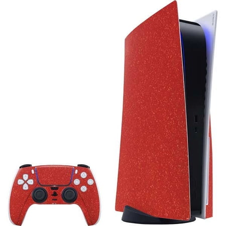 Skinit Glitter Diamond Red Glitter PS5 Bundle Skin