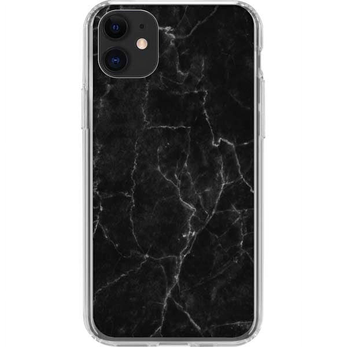 Skinit Marble Black Marble iPhone 11 Clear Case