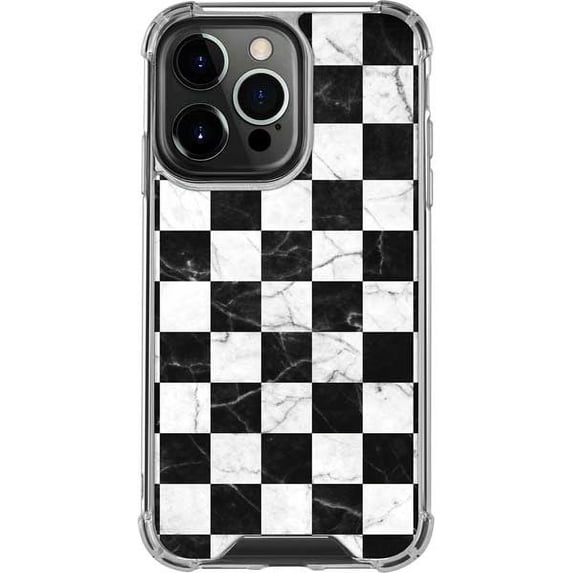 Skinit Marble Checkered Marble iPhone 13 Pro Clear Case