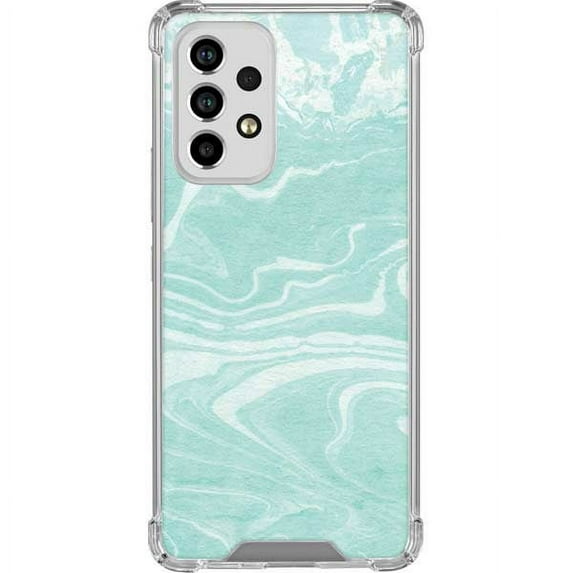 Skinit Marble Mint Marbling Galaxy A53 5G Clear Case