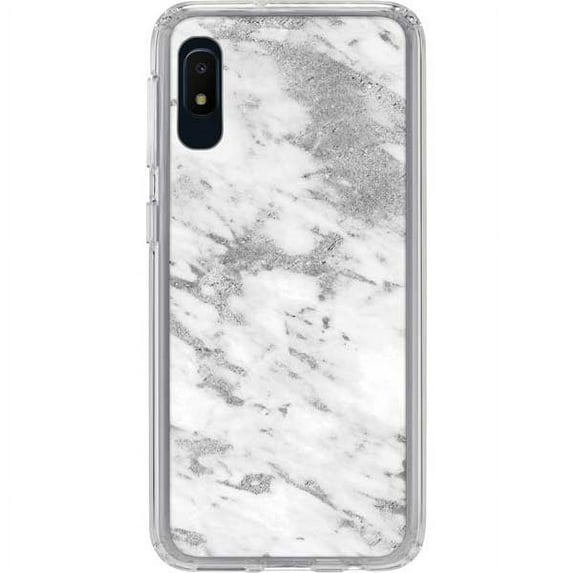 Skinit Marble Silver Marble Galaxy A10e Clear Case