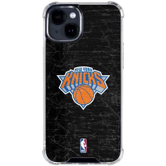 Skinit NBA New York Knicks Black Secondary Logo iPhone 15 Plus Clear Case