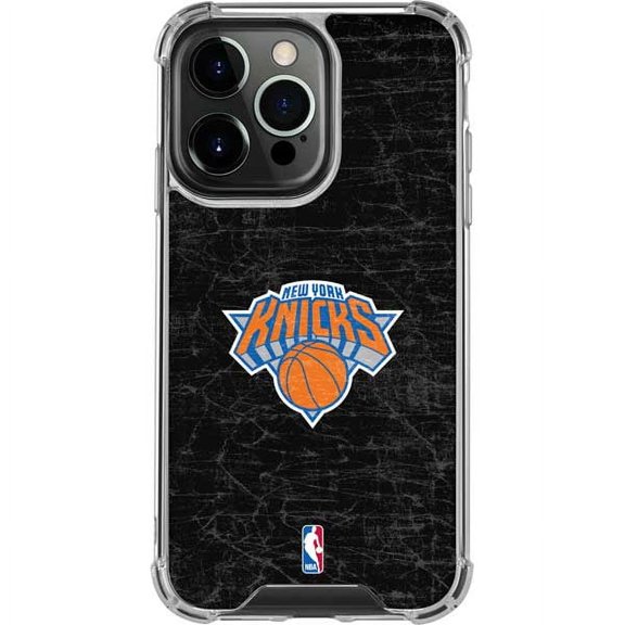 Skinit NBA New York Knicks Black Secondary Logo iPhone 15 Pro Clear Case