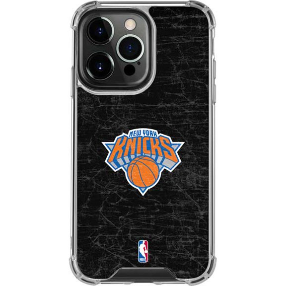 Skinit NBA New York Knicks Black Secondary Logo iPhone 16 Pro Clear Case