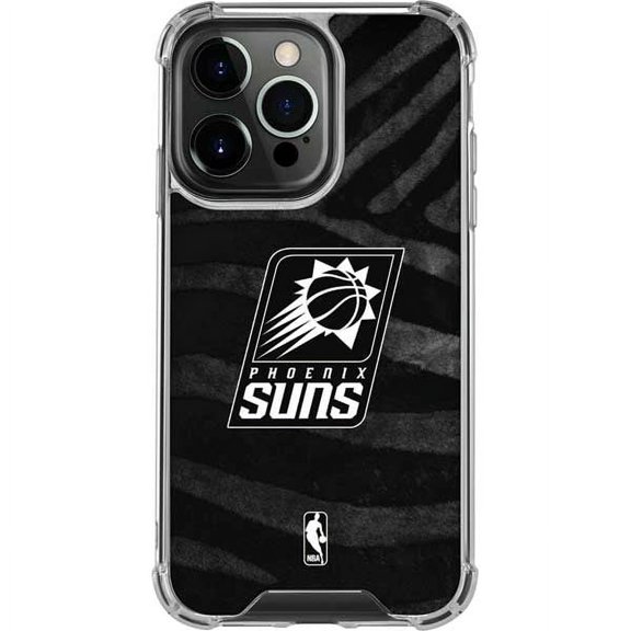 Skinit NBA Phoenix Suns Black Animal Print iPhone 15 Pro Max Clear Case