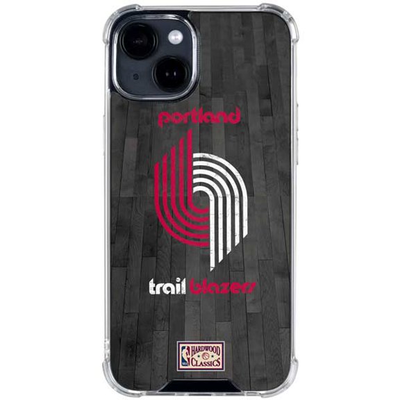 Skinit NBA Portland Trail Blazers Hardwood Classics iPhone 15 Plus Clear Case