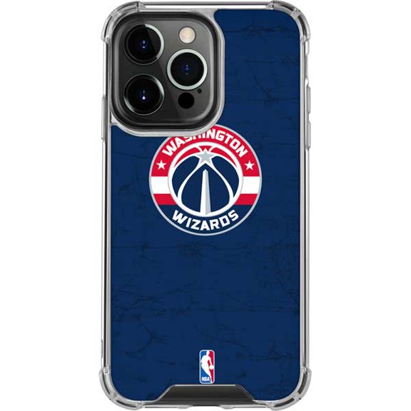 Skinit NBA Washington Wizards Blue Distressed iPhone 15 Pro Max Clear Case