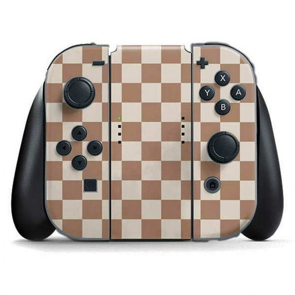 Skinit Neutral Checkered Nintendo Switch Joy Con Controller Skin